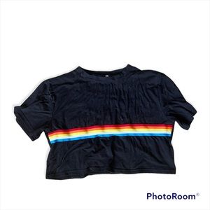 Shein Rainbow Crop top